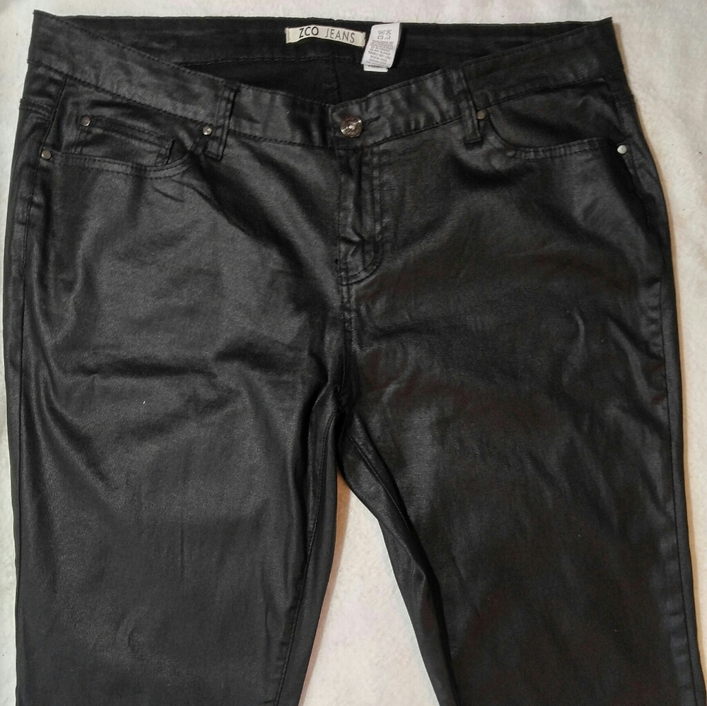 ZCO Jeans Shiny Black  Stretch Jeans Pants